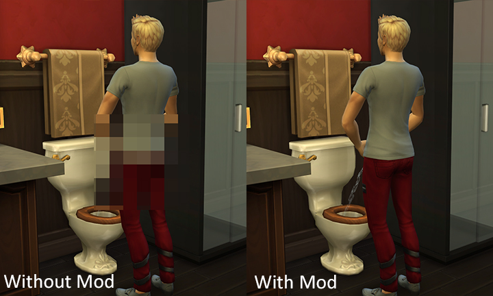No Mosaic - Mod không che của The Sims 4