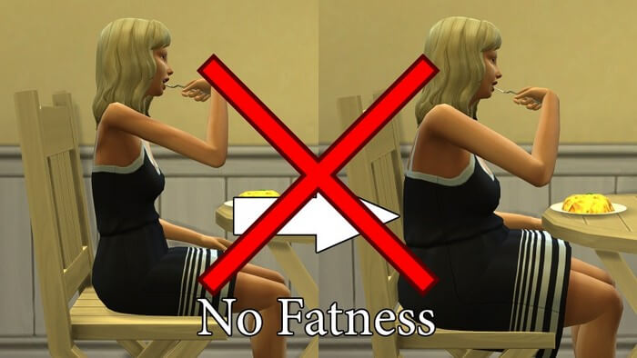 Mod chống bị béo phì và cơ bắp The Sims 4