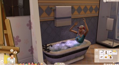 Mod sửa lỗi mặc đồ khi tắm The Sims 4