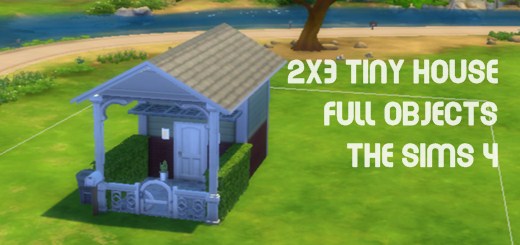 The Sims 4 House Building 2×3 Tiny house full objects